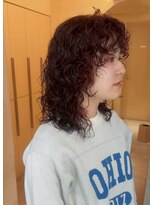 ヘアサロン ガリカ 表参道(hair salon Gallica)&nbsp;＜ゲスト＞顔まわりから動く、ニュアンス強めの外国人風パーマ