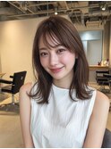 ワンホンレイヤー/ミルクティーブロンド/ダークブルー/稲毛海岸