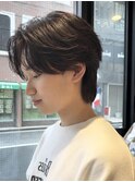 フェザーパーマニュアンスパーマ毛流れパーマメンズパーマ