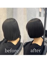 ヘアサロン ドットプラス 町田店(dot. plus)&nbsp;【中島日菜】ミニボブ/切りっぱなしボブ/顎ラインボブ/町田