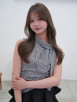 アンジェリカラボ(ANGELICA LABO)&nbsp;ANGELICA 艶カラー ミルクティーグレージュ くびれ巻き
