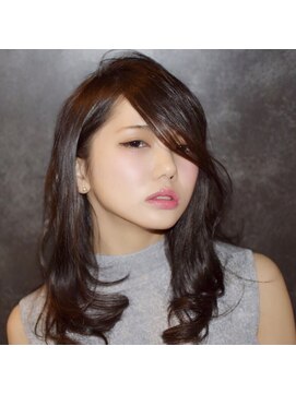 ツリーヘアサロン(Tree Hair Salon) ブルーアッシュ×ニュアンスカール【髪質改善】【oggiotto】