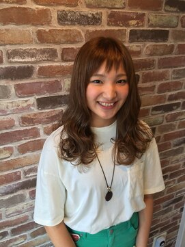 ヘアメイク オブジェ(hair make objet) ロングでショートバング