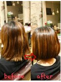 B"87　＃髪質改善ヘアエステ×ビフォーアフター