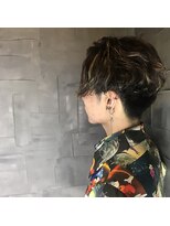 ヘアサロンエムフィス 池袋東口(HAIR SALON M Fe's)&nbsp;メッシュ×センターパート