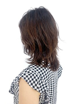 クオリス 赤塚店(QUALIS) 30代40代大人かわいい/ウルフ/ひし形/くせ毛風/パーマ/肩ライン