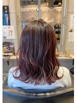 エイチヘア(h hair)&nbsp;【hhair四条大宮】ゆるふわミディアム×ピンクベージュ