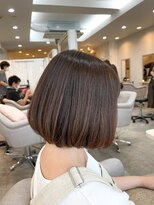 ジーナ 銀座(Zina)&nbsp;大人可愛い20代30代40代小顔丸み前下がりショートボブ