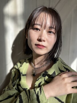 ニコナチカ(nico nachika) 大人可愛い小顔丸み前下がりボブ