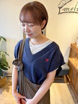 メルト 吉祥寺(melt)&nbsp;*高塚*大人可愛い丸みショートボブミルクティーグレーベージュ