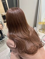 大人かわいいピンクベージュカラー