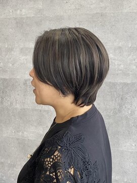 ソイクフ 高田馬場店(SOY-KUFU) 大人可愛い20代30代40代◎シアーカラーハイライトショートヘア