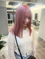 ペレ 栄店(PELE)&nbsp;デザインカラー/レイヤーカット/ウェットヘア/オリーブベージュ