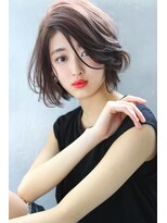 ブラン 広島八丁堀(Blanc)&nbsp;【Blanc】レイヤーカットボブ＿ブラウングレージュ