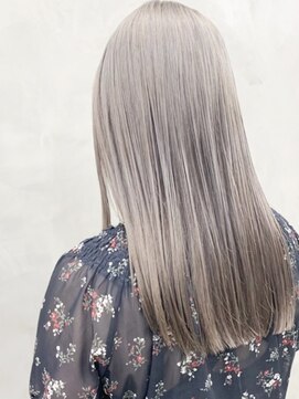 ラフヘアデザイン(Raf hair design) ミルクティーベージュオリーブグレージュボブ切りっぱなしボブ