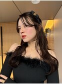 結んでも可愛い顔まわりガーリーアレンジ_黒髪ボブルフ