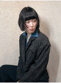 黒髪エアリーボブ