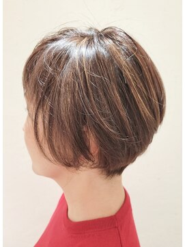 松本平太郎美容室 国立店 サイドツーブロックグラボブ×イノアカラー×ハイライト