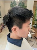 メンズのスッキリツーブロックスタイル