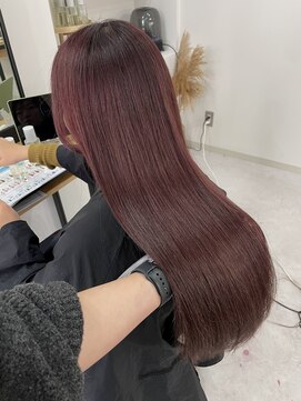 ウル 岡山駅店(ULu.) ワンブリーチ　ピンクカラー