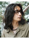 ◎メンズ マッシュ ニュアンスパーマ 束感 メンズカット
