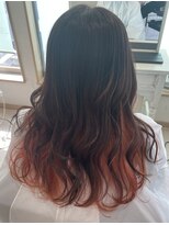 リアン 熊谷本店(Rien)&nbsp;[インナーカラーオレンジ]レイヤーカット／熊谷