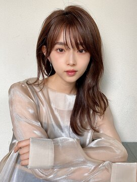 ラルユー 金山(LallYou) 後れ毛が可愛い顔周りレイヤー/ナチュラルアッシュ/顔周り