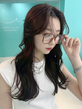 ユー イケブクロ(u Ikebukuro) 韓国レイヤー/サイドバング/レッドカラー