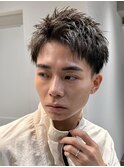 フェザーパーマ/サーフカール/刈り上げセンターパート/波巻き