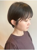 シースルーショートヘア