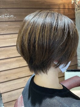 ヘアガーデン カシェット(Hair garden Cachette)の写真/【南郷7丁目駅】2席のみ/骨格や雰囲気に合わせて360度キレイなフォルムのショートに仕上げます◎