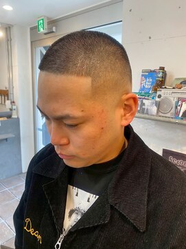 グッドプレイスアンドシング(Good Place&thing) メンズカットフェードスキンフェード短髪フェザーアップ