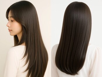 ex-fa hair esthe+ 草津/南草津/栗東【エクファ】髪質改善/縮毛矯正/ストレート専門店の写真/【滋賀/草津駅10分】ダメージレス縮毛矯正で、毛先まで潤うナチュラルストレートに