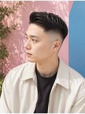 刈り上げベリーショート韓国風立ち上げ前髪ツーブロック(メンズ)