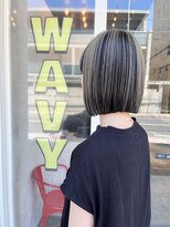 ウェイビー(WAVY) パラパラブリーチxダークグレー