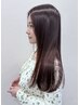 【髪質改善ストレート】カット+酸~中性ストレート+ナノバブル+ケアTR