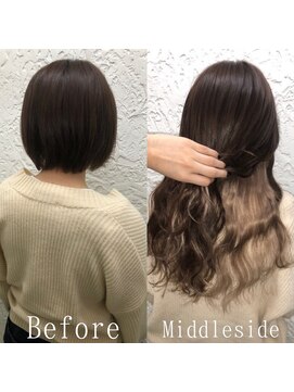 エクステ専門店あるじゃんすー 小倉店 ブラック×ミルクティー#シールエクステ#ココアブラウン#小倉