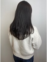 ヘア プロデュース キュオン(hair produce CUEON.) レイヤーカット×ナチュラルストレート×ラベンダーアッシュ