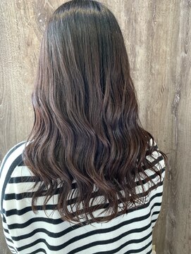 ヘアメイク Y-21 青葉台店 ロング　×　韓国巻き　×　キャラメルブラウン