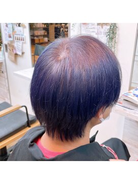 キュアキュア(Cure2) 「Wカラー」濃厚ヴァイオレットアッシュ。