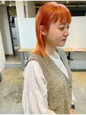 【Orange】ケアブリーチ_ミディアム_オレンジカラー_オン眉