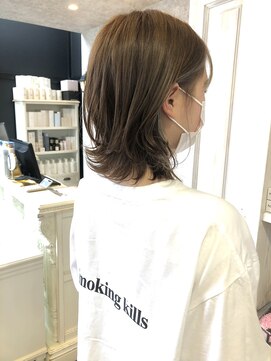 キャアリー(Caary) 福山美容室caary大人気イルミナカラー　ミルクティーベージュ