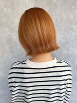 ラウブロッサム 大宮西口店(Lau Blossom) オレンジブラウンミルクティーベージュブリーチカラー髪質改善
