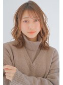 大人かわいいゆるふわフェミニンブリーチなしダブルカラー<横浜>