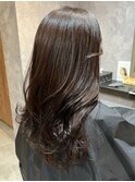 カフェアッシュブラウン×うるつやセミロング