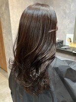 ラクール(la cour)&nbsp;カフェアッシュブラウン×うるつやセミロング
