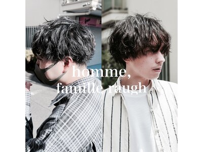 オムファミーユラグ(homme, famille raugh)