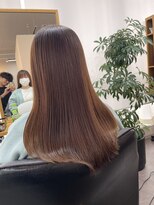 フラッグ 九大学研都市店(Flag)&nbsp;韓国風レイヤーカット前髪ストレート酸性ストレート縮毛矯正