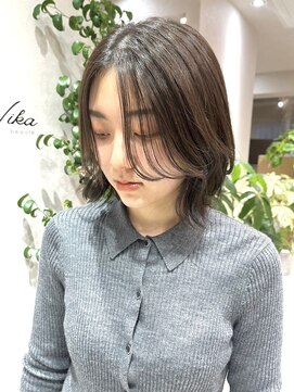 ニカ ボーテ(Nika beaute) オリーブブラウン×ナチュラルボブ