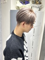 グラッジ 池袋(GLADGE)&nbsp;グレージュ　シルバー　メンズブリーチ